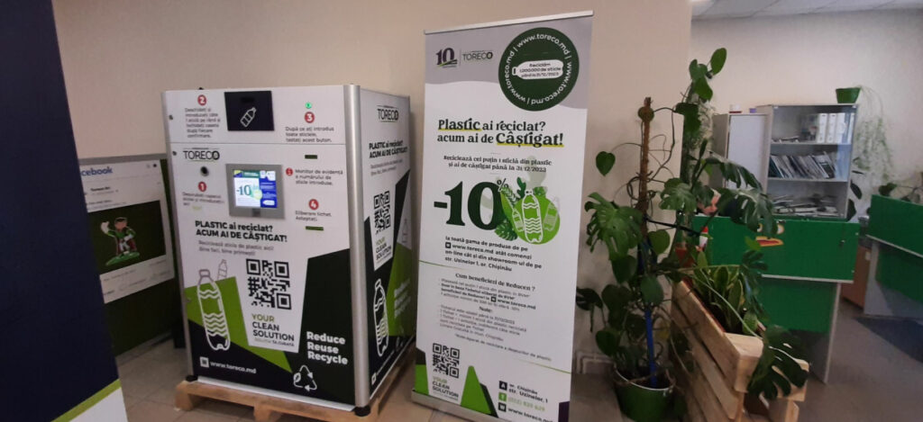 Reverse Vending Machine (RVM), Eco Compactoare sau Aparate automate de colectare a deșeurilor din plastic ]n Moldova