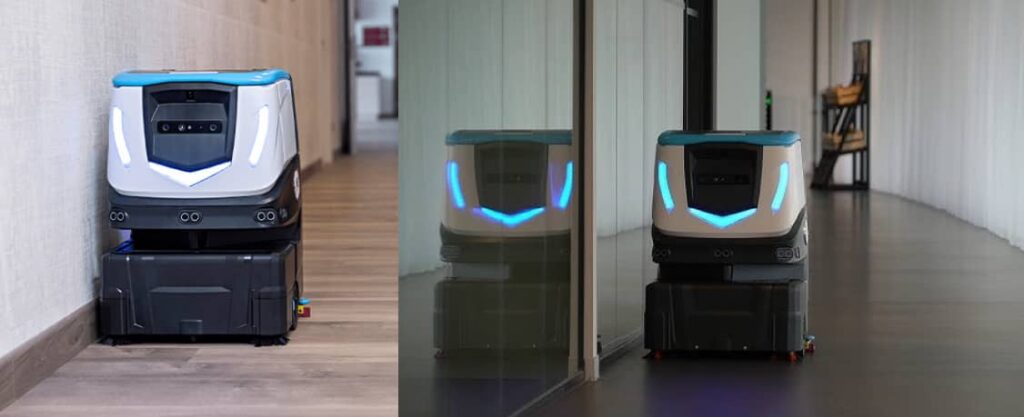 Cobi 18 - robot frecare-uscare pardoseli, inteligenta artificiala