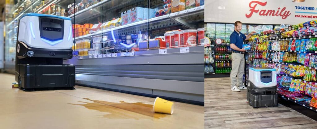 Cobi 18 - robot frecare-uscare pardoseli, supermarkete, mall-uri