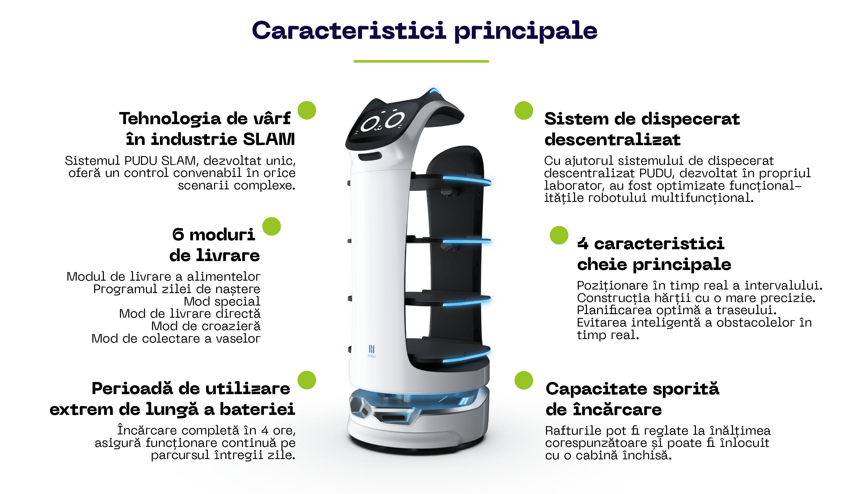 BellaBot - caractersticile robotului