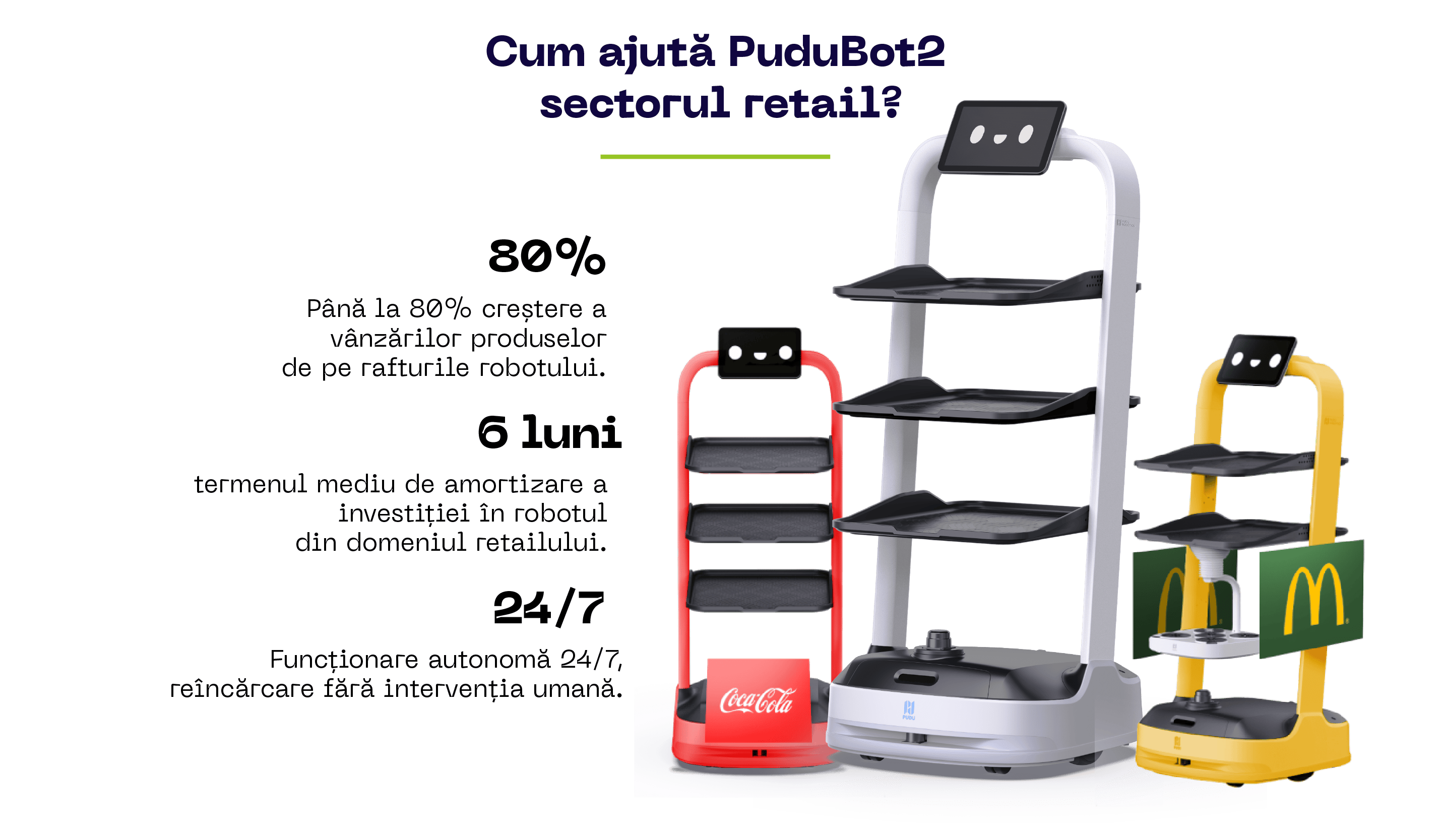 PuduBot2 - robot promotor supermarket, centru comercial, expozitii