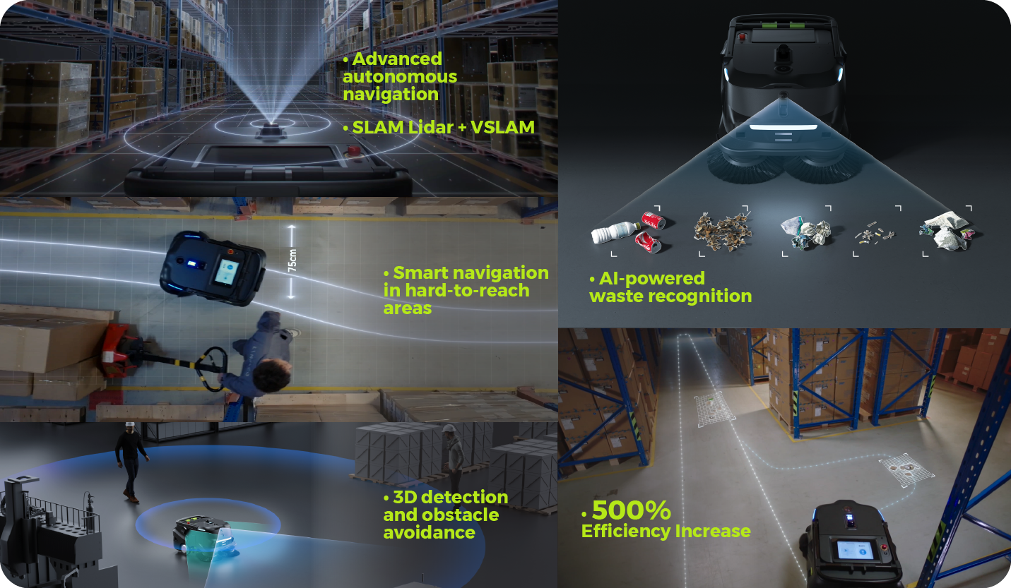 Pudu MT1 – robot autonom de curățenie uscată cu AI, ideal pentru spații mari. Eficiență 24/7, navigație inteligentă, robot de curățenie profesional, spații mari, inteligenta artificiala, deseuri mari si praf, inovatie, pudu, mt1, toreco, moldova