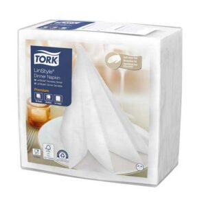 Șervețele de Masă LinStyle Dinner, Alb 4F, Compostabile industrial, Albe, Premium, Tork, Moldova, toreco